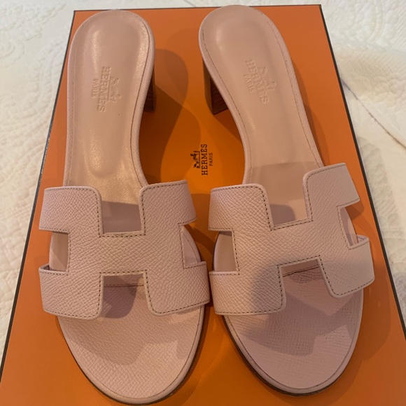 Hermes authentic oasis sandal rose pale 36.5 - Picture 1 of 7